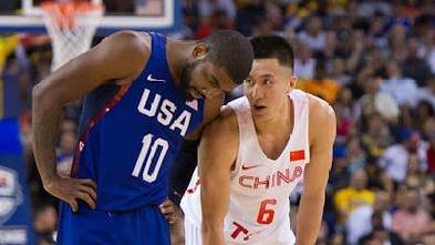 中国男篮vs美国男篮热身赛